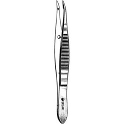 Cilia Forceps Sklar® Barraquer 4-1/4 Inch Length OR / Surgical Grade German Stainless Steel NonSterile NonLocking Thumb Handle Straight Smooth Tips EACH MK-253109