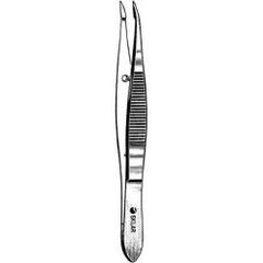 Cilia Forceps Sklar® Barraquer 4-1/4 Inch Length OR / Surgical Grade German Stainless Steel NonSterile NonLocking Thumb Handle Straight Smooth Tips EACH MK-253109