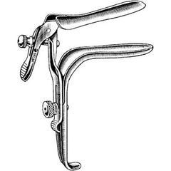 Vaginal Speculum Sklar® Graves NonSterile OR Grade Stainless Steel Medium Right Side Open Angled 90° Reusable Without Light Source Capability Each MK-253236
