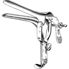 Vaginal Speculum Sklar® Pederson NonSterile OR Grade Stainless Steel X-Large Double Blade Duckbill Reusable Without Light Source Capability Each MK-253239