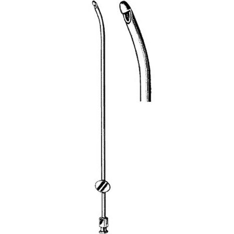 Endometrial Biopsy Curette Sklar® Randall 9-1/2 Inch Length Single-ended Handle 4 mm Tip Curved Round Tip with Sharp Opening Each MK-253267