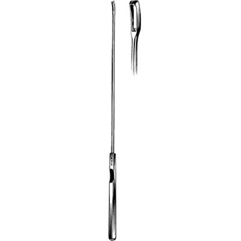 Endocervical Biopsy Curette Sklar® Kevorkian-Younge 12 Inch Length Solid Rectangular Handle with Thumb Rest 1 Inch Tip Sharp Fenestrated Rectangular Tip Each MK-253270