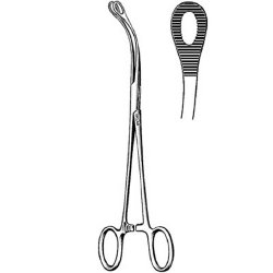 Uterine Polyp Forceps Sklar® Laufe 7-3/4 Inch Length OR / Surgical Grade German Stainless Steel NonSterile Locking Finger Ring Handle Curved Serrated Loop Tips EACH MK-253278