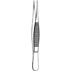 Splinter Forceps Merit™ 4-1/2 Inch Length Floor / Office Grade Pakistani Stainless Steel NonSterile NonLocking Thumb Handle Straight Fine, Pointed Serrated Tips EACH MK-256156