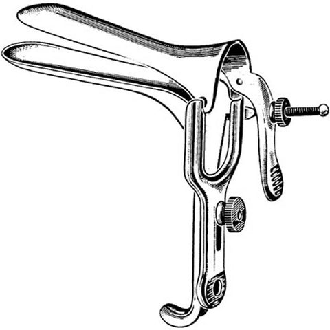 Vaginal Speculum Merit™ Graves NonSterile Office Grade Stainless Steel Medium Double Blade Duckbill Reusable Without Light Source Capability Each MK-256157
