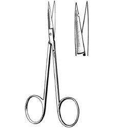 Suture Scissors Sklar® 4-1/2 Inch Length OR / Surgical Grade German Stainless Steel NonSterile Finger Ring Handle Straight Sharp Tip / Sharp Tip EACH MK-267908