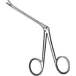 Alligator Forceps Merit™ 2-3/4 Inch Length Floor / Office Grade Pakistani Stainless Steel NonSterile NonLocking Finger Ring Handle Straight Very Delicate, Serrated Tips EACH MK-275418