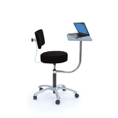 MARKET LEB Physician Stool with Laptop Desk EACH ML27614