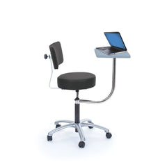 MARKET LEB Physician Stool with Laptop Desk EACH ML27614