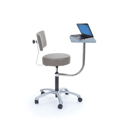 MARKET LEB Physician Stool with Laptop Desk EACH ML27614