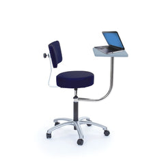 MARKET LEB Physician Stool with Laptop Desk EACH ML27614