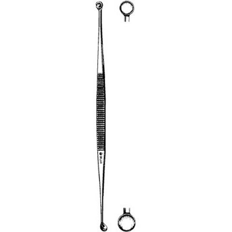 Bone Curette Sklar® Martini 5-1/2 Inch Length Double-ended Handle 4 mm Tip / 5 mm Tip Round Cup Tip Each MK-287316