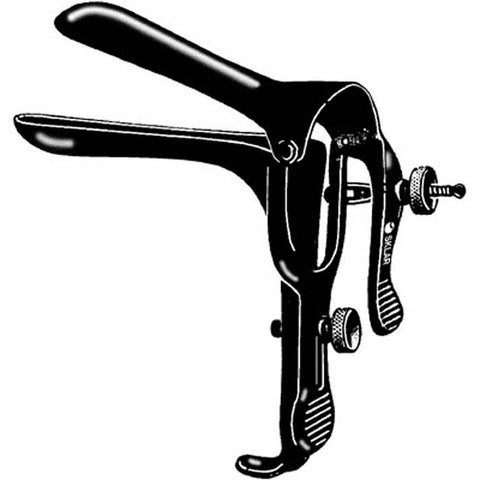 Laser Surgery Vaginal Speculum Sklar Black™ Graves NonSterile OR Grade Coated Stainless Steel X-Large Double Blade Duckbill Reusable Without Light Source Capability Each MK-290147