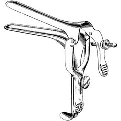 Vaginal Speculum Merit™ Pederson NonSterile Office Grade Stainless Steel Medium Double Blade Duckbill Reusable Without Light Source Capability Each MK-291397