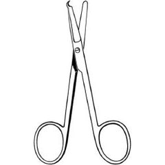 Stitch Scissors Merit™ Spencer-Littauer 3-1/2 Inch Length Floor / Office Grade Pakistani Stainless Steel NonSterile Finger Ring Handle Straight Blunt Tip / Blunt Tip EACH MK-291402