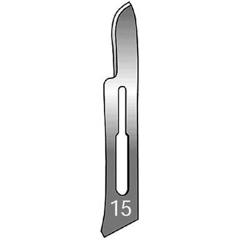 Surgical Blade Sklar® Stainless Steel No. 15 Sterile Box of 100 MK-303018