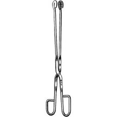 Sterilizer Forceps Sklar® Universal 8 Inch Length OR / Surgical Grade German Stainless Steel NonSterile NonLocking Finger Ring Handle Straight Serrated Ring Tips EACH MK-303031