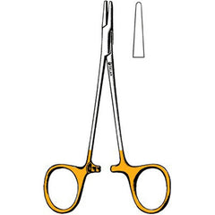 Needle Holder Sklar® TC Webster 5-1/4 Inch Length Straight Smooth Tips Finger Ring Handle Each MK-303040