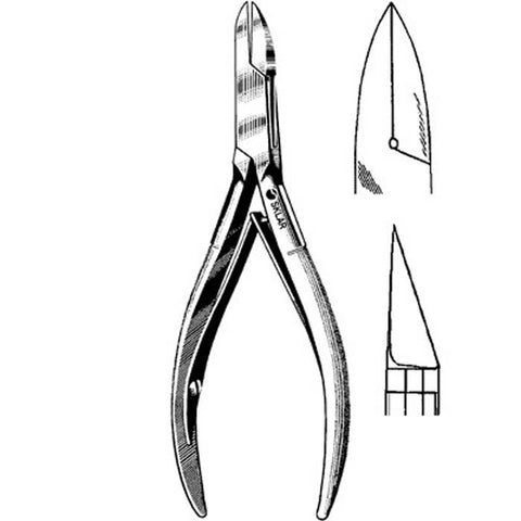 Littauer Cutting Forcep Convex Jaw 4 Inch Length Stainless Steel Each MK-303109