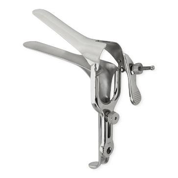 Vaginal Speculum Centurion® Pederson Sterile Stainless Steel Large Double Blade Duckbill Disposable Without Light Source Capability Case of 10 MK-320189