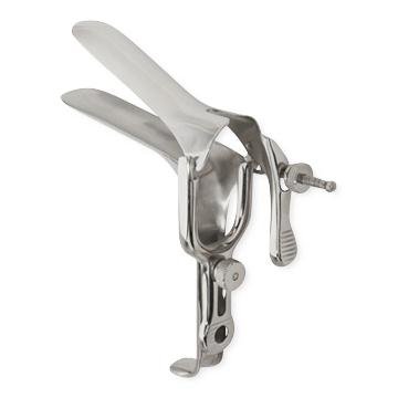 Vaginal Speculum Centurion® Pederson Sterile Stainless Steel Medium Double Blade Duckbill Disposable Without Light Source Capability Case of 25 MK-320190