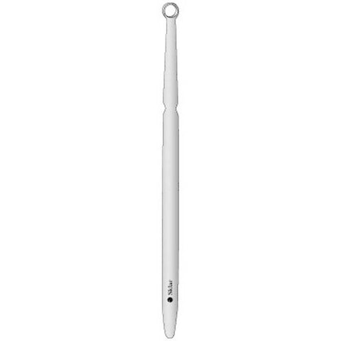Dermal Curette Sklar® 5-1/2 Inch Length Round Handle 2 mm Tip Straight Blunt Round Loop Tip Box of 25 MK-323326