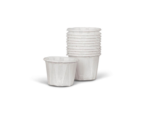 McKesson  0.75 oz. Paper Souffle Cup White Disposable BX/CS MK-326179