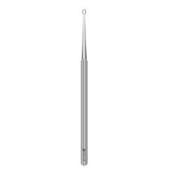 Ear Curette Sklar® 5-3/4 Inch Length Solid Round Handle 4 mm Tip Straight Blunt Loop Tip Box of 50 MK-331025