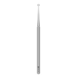 Ear Curette Sklar® 5-3/4 Inch Length Solid Round Handle Medium Tip Straight Blunt Round Ring Tip Box of 50 MK-331026
