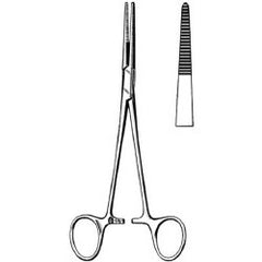 Hemostatic Forceps Surgi-OR™ Kelly-Rankin 6-1/4 Inch Length Mid Grade Stainless Steel NonSterile Locking Finger Ring Handle Straight Serrated Tips EACH MK-331874