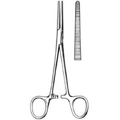 Hemostatic Forceps Surgi-OR™ Crile 6-1/4 Inch Length Mid Grade Stainless Steel NonSterile Locking Finger Ring Handle Straight Serrated Tips EACH MK-331879