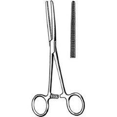 Hemostatic Forceps Surgi-OR™ Rochester-Pean 7-1/4 Inch Length Mid Grade Stainless Steel NonSterile Locking Finger Ring Handle Straight Serrated Tips EACH MK-331885