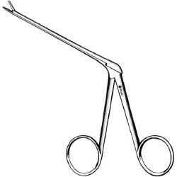 Alligator Forceps Sklar® 3-1/4 Inch Length OR / Surgical Grade German Stainless Steel NonSterile NonLocking Finger Ring Handle Straight Micro, Serrated Tips EACH MK-337110