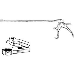 Biopsy Punch Forceps Sklar® 8 Inch Length OR / Surgical Grade German Stainless Steel NonSterile Locking Plier Handle Straight 3 X 5 mm Oval Bite EACH MK-343398