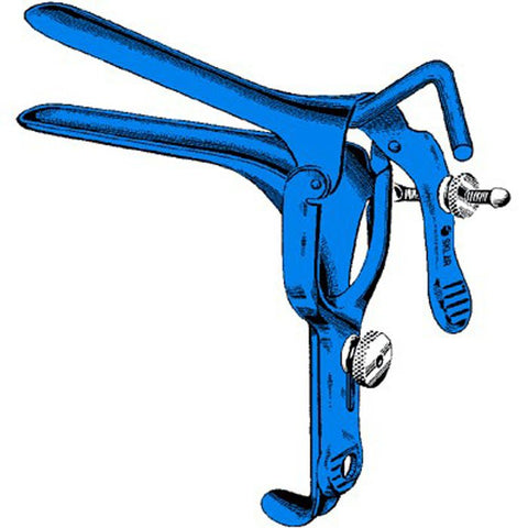 Electrosurgical Vaginal Speculum Sklar Blue™ Pederson NonSterile OR Grade Coated Stainless Steel Medium With PSE Tube Reusable Without Light Source Capability Each MK-346396