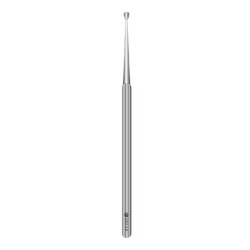 Ear Curette Sklar® 5-3/4 Inch Length Solid Round Handle 5 mm Tip Straight Blunt Round Cup Tip Box of 50 MK-346430
