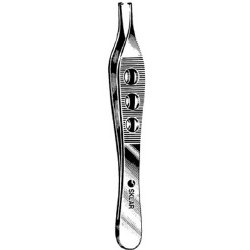 Tissue Forceps Sklar® LiteGrip™ Adson 4-3/4 Inch Length OR / Surgical Grade German Stainless Steel NonSterile NonLocking Thumb Handle Straight Smooth Tips with 1 X 2 Teeth EACH MK-348310