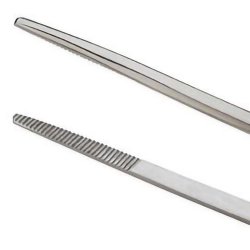 Ear Forceps Centurion® Jansen 6-1/2 Inch Length Floor / Office Grade Stainless Steel Sterile NonLocking Thumb Handle Straight Serrated Tips CASE OF 20 MK-353720