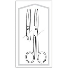 Operating Scissors Econo™ 5-1/2 Inch Length Floor / Office Grade Pakistani Stainless Steel Sterile Finger Ring Handle Straight Sharp Tip / Blunt Tip EA/BX MK-361836