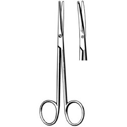 Dissecting Scissors Surgi-OR™ Metzenbaum-Lahey 5-3/4 Inch Length Mid Grade Stainless Steel NonSterile Finger Ring Handle Curved Blunt Tip / Blunt Tip EACH MK-364270