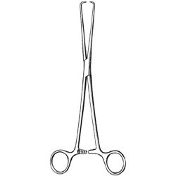 Tenaculum Forceps Surgi-OR™ Schroeder 9-1/2 Inch Length Mid Grade Stainless Steel NonSterile Locking Finger Ring Handle Straight 1 X 1 Prongs EACH MK-364307