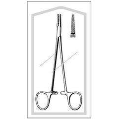 Needle Holder Econo™ Crile-Wood 6 Inch Length Straight Serrated Tip Finger Ring Handle Case of 25 MK-364385