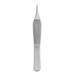 Dressing Forceps Centurion® Adson 4-3/4 Inch Length Floor / Office Grade Stainless Steel Sterile NonLocking Thumb Handle Straight Serrated Tips EA/CS MK-364492