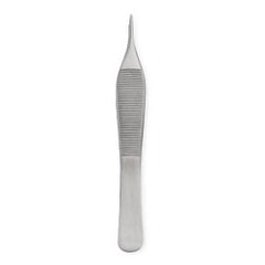 Dressing Forceps Centurion® Adson 4-3/4 Inch Length Floor / Office Grade Stainless Steel Sterile NonLocking Thumb Handle Straight Serrated Tips EA/CS MK-364492