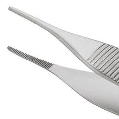 Dressing Forceps Centurion® Adson 4-3/4 Inch Length Floor / Office Grade Stainless Steel Sterile NonLocking Thumb Handle Straight Serrated Tips EA/CS MK-364492