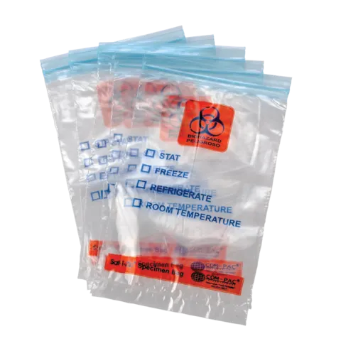 marketlab Color Coded Specimen Bags  6"W x 9"H 100 / pk