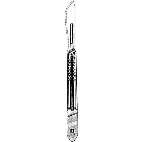 Scalpel Handle Merit™ Stainless Steel Size 4 Each MK-368399