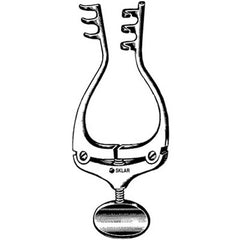 Retractor Sklar® Jansen 4 Inch Length OR Grade RETRACTOR, JANSEN 3X3 TEETH 4" Each MK-371215