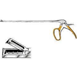 Biopsy Punch Forceps Sklar® Micro-Cut Tischler-Kevorkian 8 Inch Length OR / Surgical Grade German Stainless Steel NonSterile Locking Pistol Grip Handle Straight 3 X 9.5 mm Bite EACH MK-373396
