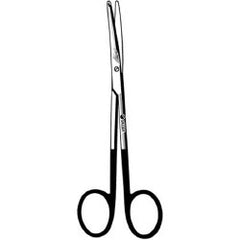 Dissecting Scissors Sklarhone™ Metzenbaum-Lahey 5-3/4 Inch Length OR / Surgical Grade German Stainless Steel NonSterile Finger Ring Handle Curved on Flat Blunt Tip / Blunt Tip EACH MK-375611